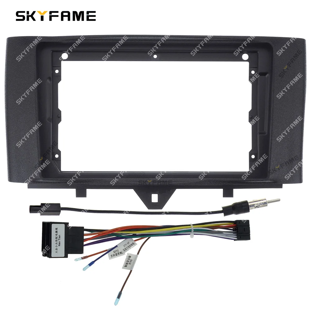 SKYFAME Car Frame Fascia Adapter Android Radio Dash Fitting Panel Kit For Benz Smart Fortwo 451