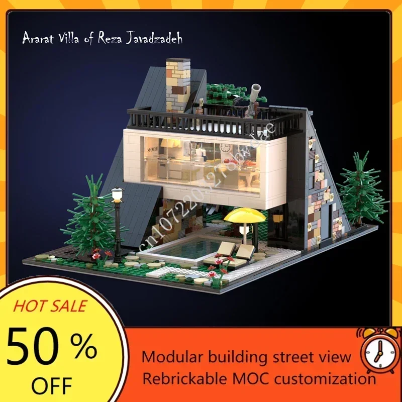 1570PCS Ararat villa Modular MOC Creative street view Model Building Blocks Architecture DIY Education Assembly Model Toys Gifts