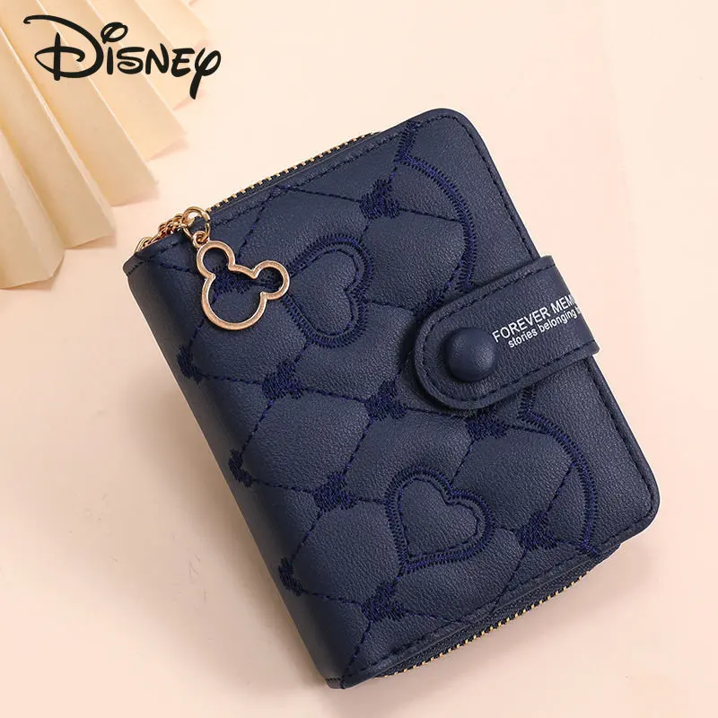 Disney Mickey New Women\'s Zero Wallet Fashion High Quality Short Wallet Cartoon Retro Casual Multi Functional Mini Women\'s Bag