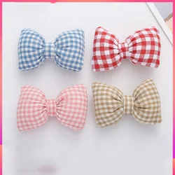 Cartoon Bow Padded Patches, Appliques for Clothes, Sewing Supplies, DIY Hair Decoration, 6*4cm, 12 PCs/Lot