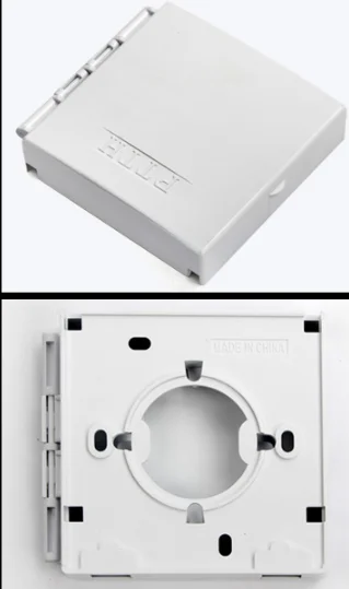 FTTH fiber optic socket box wall mounted mini terminal box 2 port  SC Rosette Face plate  Panel 86 Box  sc pigtail