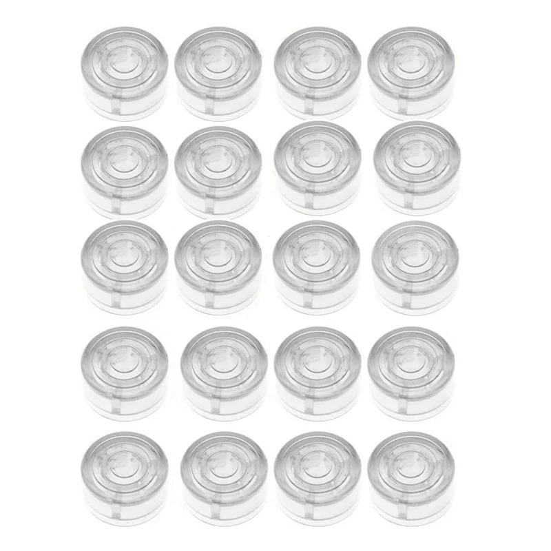 20PCS/Set Guitar Effect Pedal Footswitch Toppers Foot Nail Cap Protection Cap for Guitar Effect Pedal Protection Cap