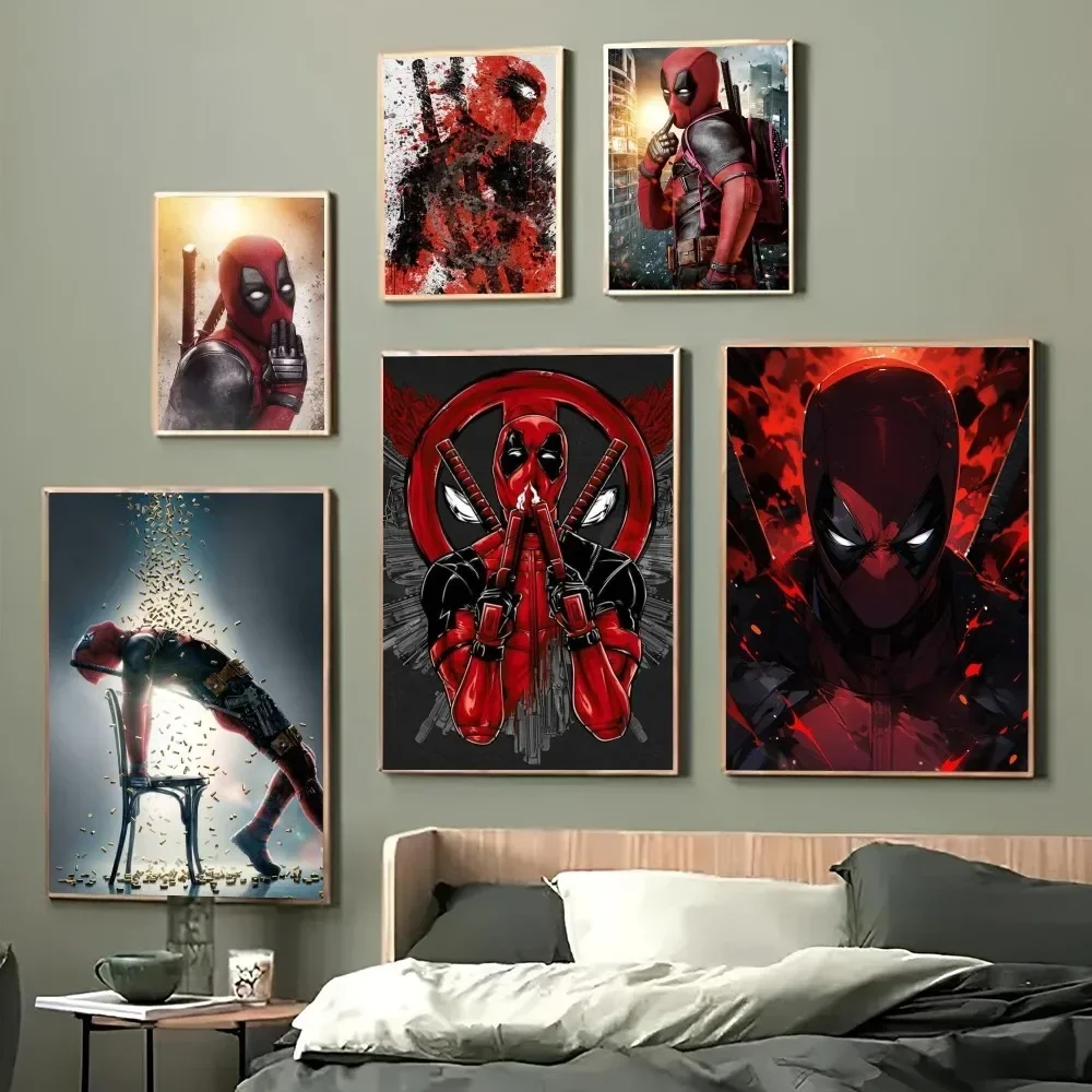 1pc Deadpool  Poster Paper Print Home Bedroom Entrance Bar Cafe Art Painting Decoration