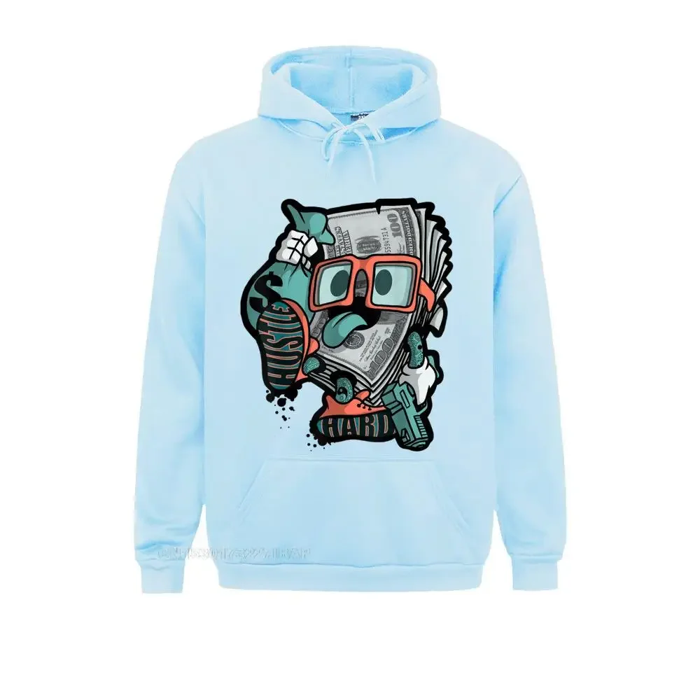 Hustle Hard Hip Hop Hoodie Custom Men Sweatshirts Retro Mother Day Long Sleeve Hoodies Christmas Holiday Hoods