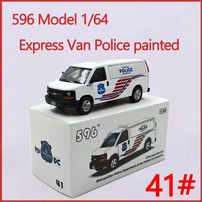 596 Model 1/64 Scale Express VAN Alloy Car Model Static Collection