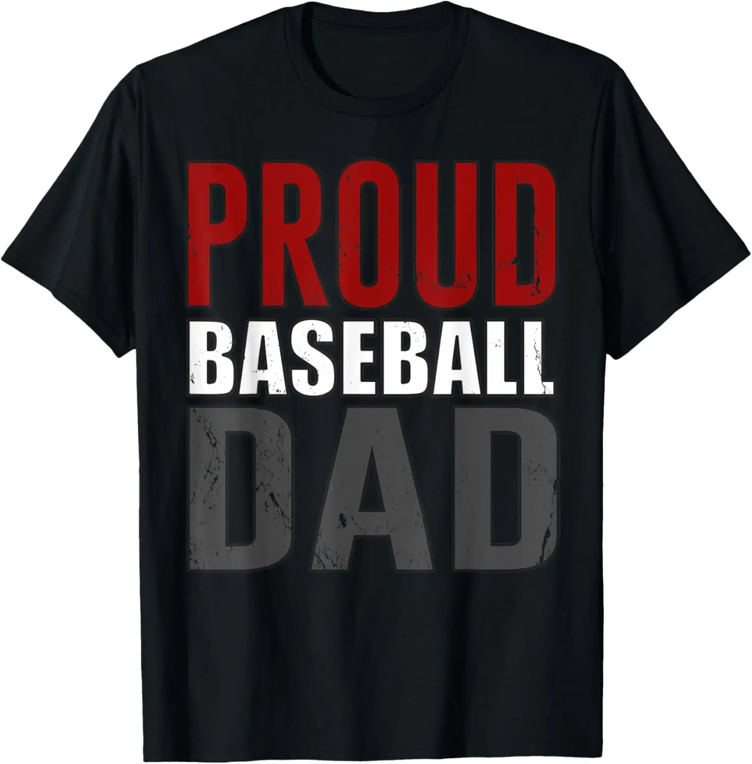 

Awesome Distressed Proud Baseball Dad T-shirt