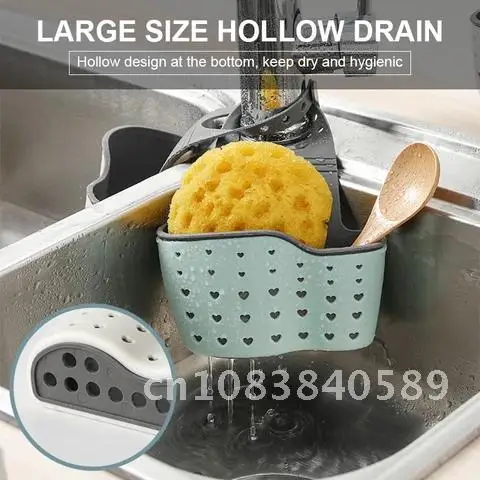 Shelf Kitchen Sink Kitchen drain basket Dish cloth sponge storage bag Soap Storage Organizer Kitchen supplies bathroom organizer