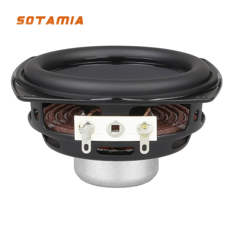 SOTAMIA 2pcs 68mm 2.75 Inch Full Range Speaker 4 Ohm 15W Dual Magnetic 20 Core High Performance Waterproof Outdoor Speaker