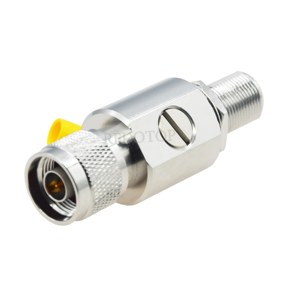 DC-3GHz N Male to Female Jack Gas Discharge Protection for HAM CB Radio WLAN WiFi Coaxial Lightning Arrestor Surge Protector