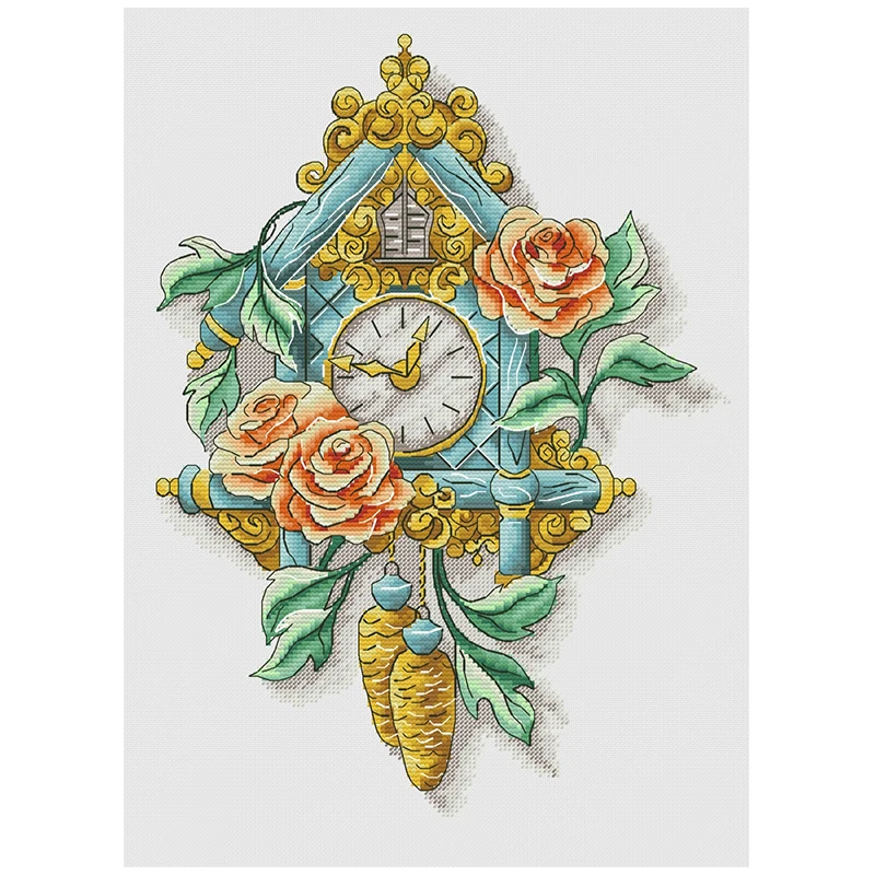 

Rose Watch Patterns Counted Cross Stitch 11CT 14CT 16CT 18CT DIY Cross Stitch Kits Embroidery Needlework Sets Home Decor Crafts