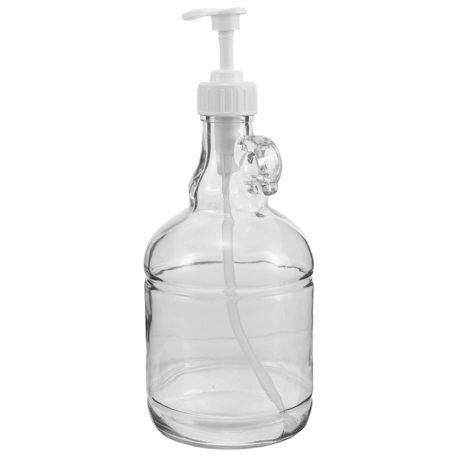 Glass Shower Soap Bottle Pump Dispenser Elegant Refillable Liquid Soap Shampoo Conditioner Lotion Body Wash Bathroom Use
