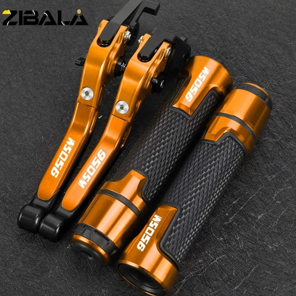 

Extendable Brake Clutch Levers Handlebar Grip Handles bar Hand Grips 950 SM Motorcycle Accessories FOR 950SM 2007 2008 2009