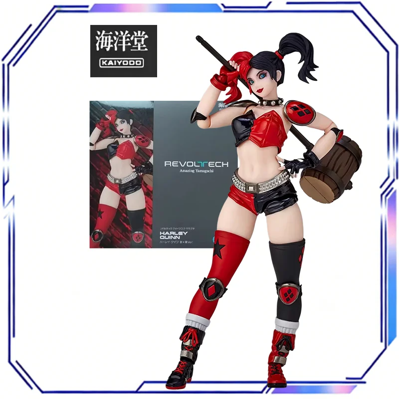 Original Kaiyodo Amazing Yamaguchi DC Justice League Harley Quinn Artikulierte Action-Anime-Figur Sammlerstück Modell Spielzeug Geschenk