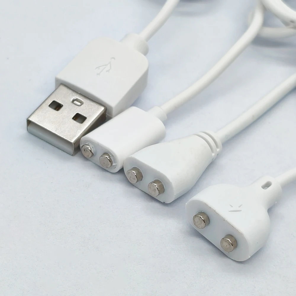 5 Stück 80cm 2P 1,2A Starkes Magnetisches Ladekabel, Zentrum-Abstand 5/6/7/8/9/10mm USB für Universelle Smartwatch Elektrische Zahnbürste – Detail 5