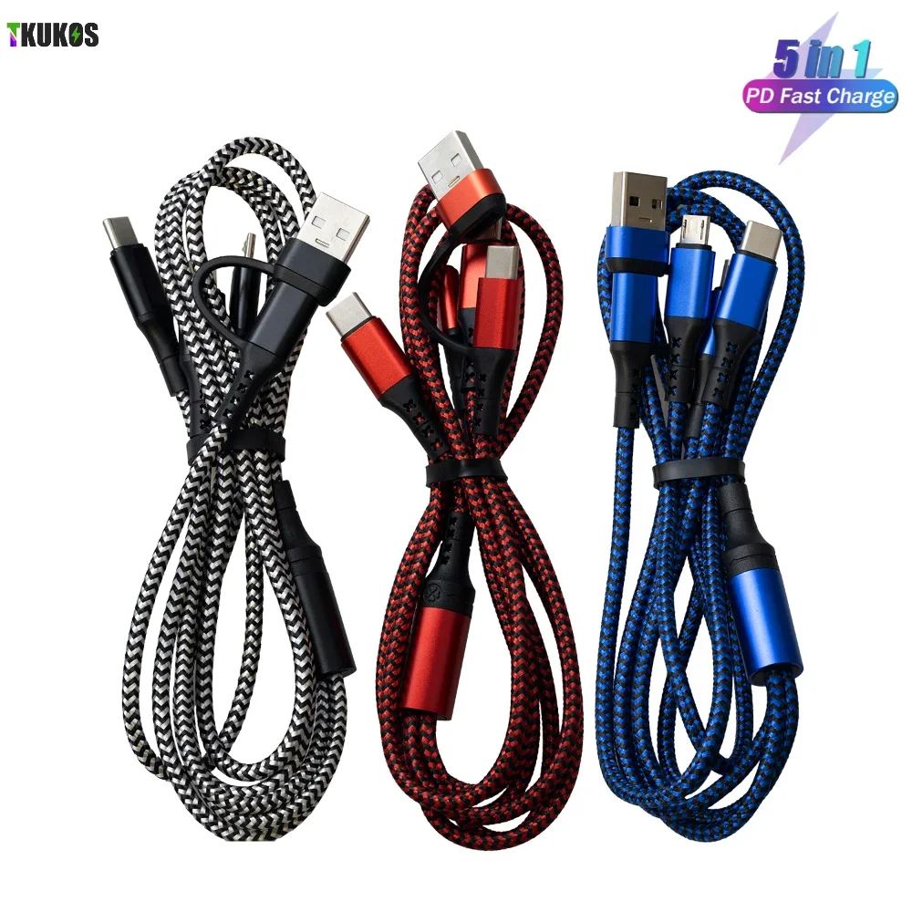 

Кабель USB Type-C 4 в 1, 1,2 м, для быстрой зарядки