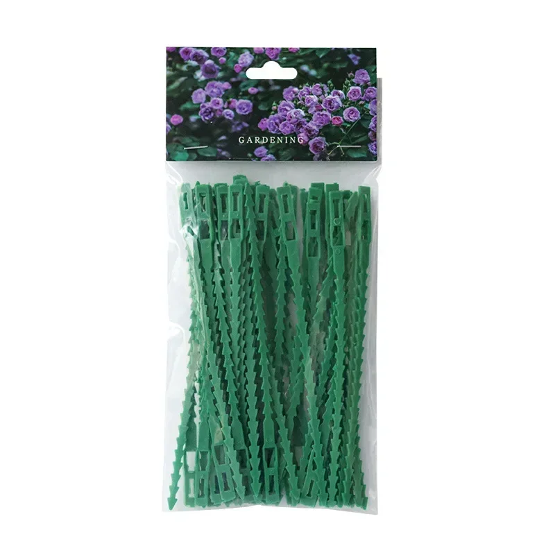 25/50/100Pcs Adjustable Reusable Nylon Garden Cable Ties Plant Support Shrubs Tree Locking Plastic Fastener Tools