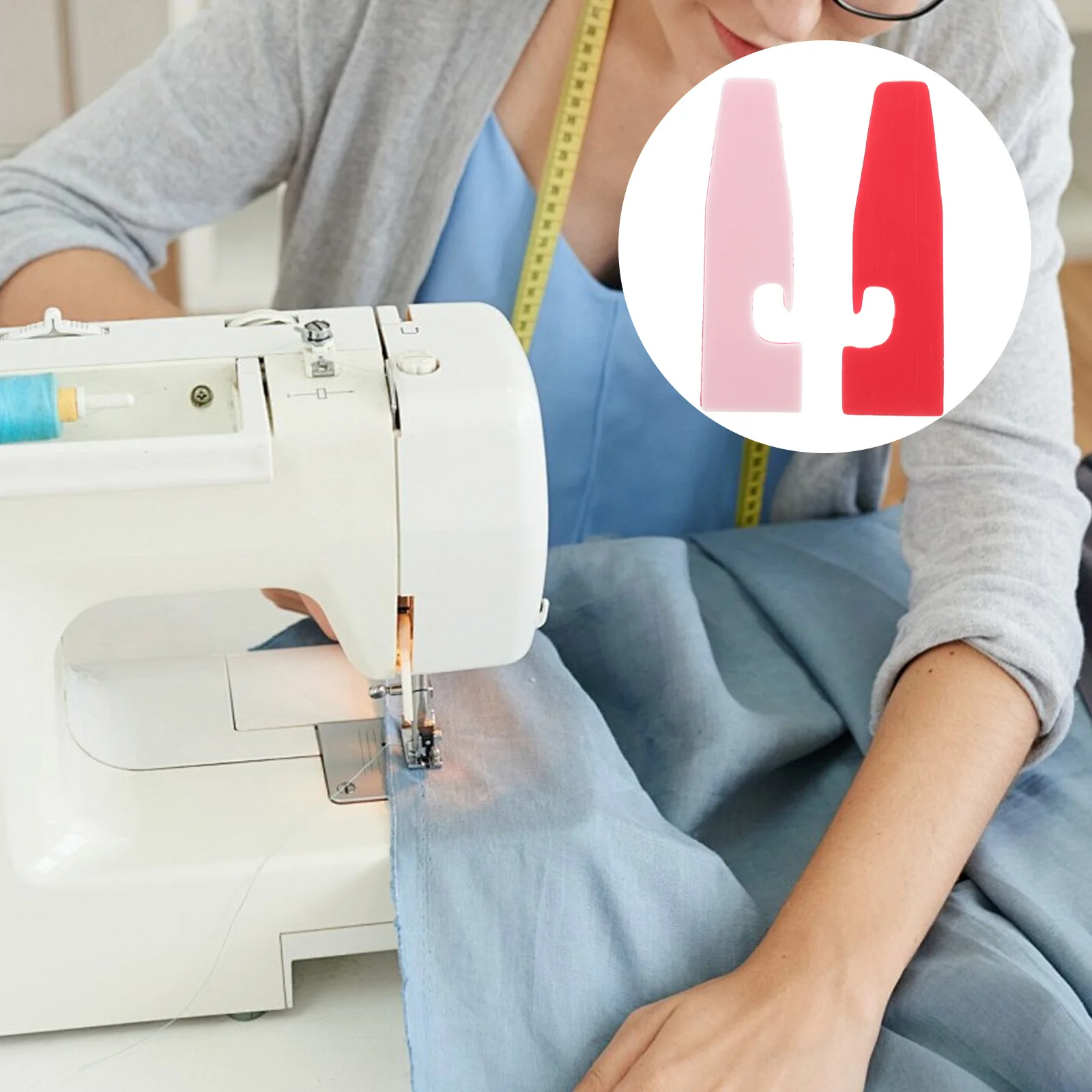 

15pcs Plastic Overlock Presser Foot Pad For Sewing Machine Replacement Durable Serger Machine Accessory High-Efficiency Edge