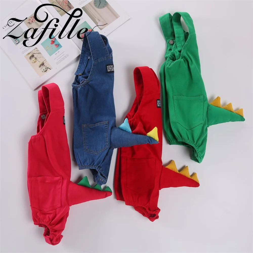 ZAFILLE Sleeveless Children's Dinosaur Overalls Cartoon Fashion Baby Jumpsuit For Kids Boys Girls Bodysuit Summer Baby Outfits