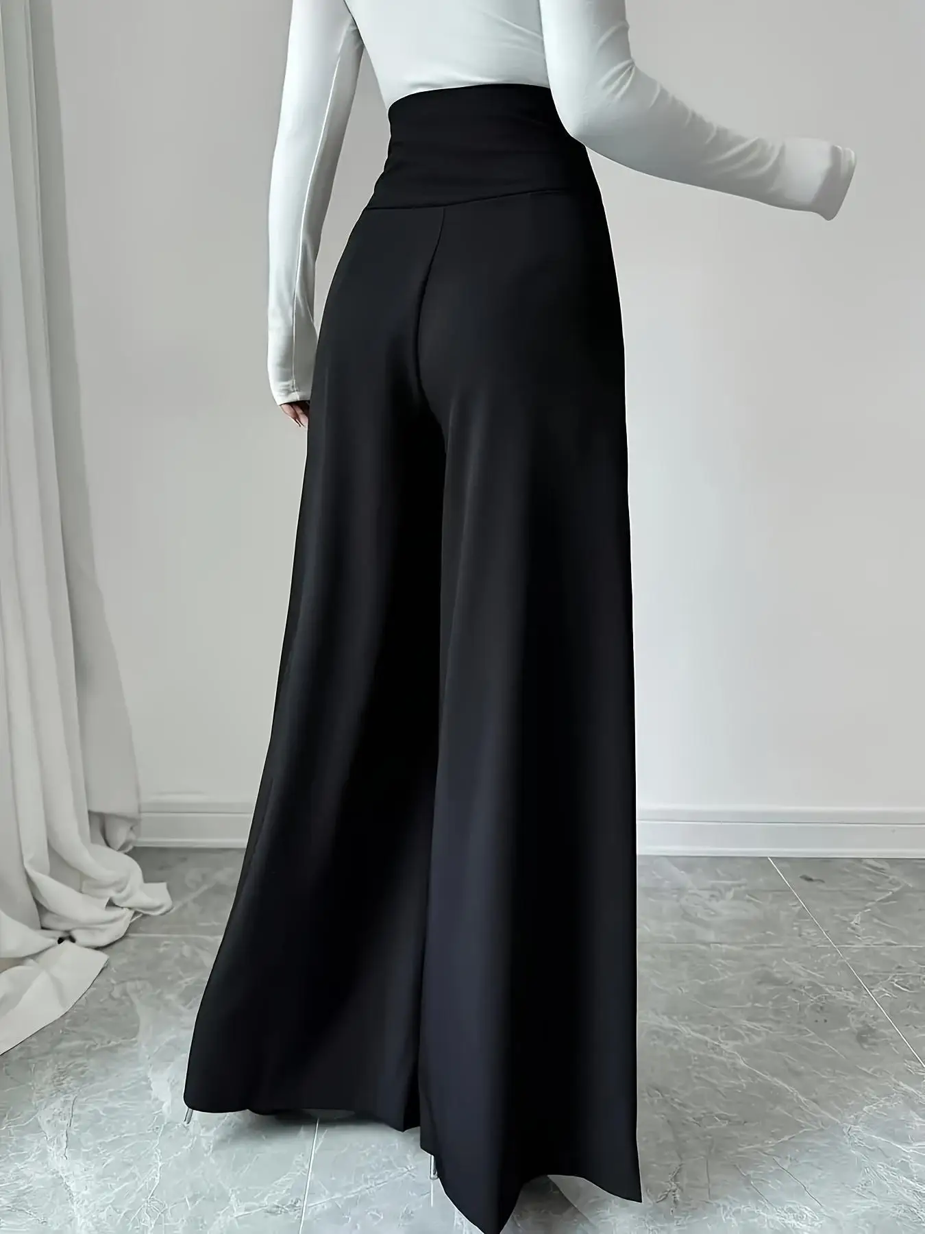 Pants Straight Office Trendy Comfortable Breathable - Image 3