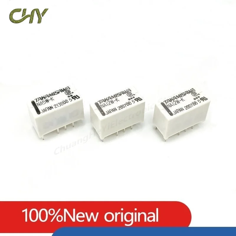 1-10PCS/LOT Original New Relay NA5W-K NA12W-K NA24W-K 5VDC 12VDC 24VDC Signal Relay 2A 8 Pins