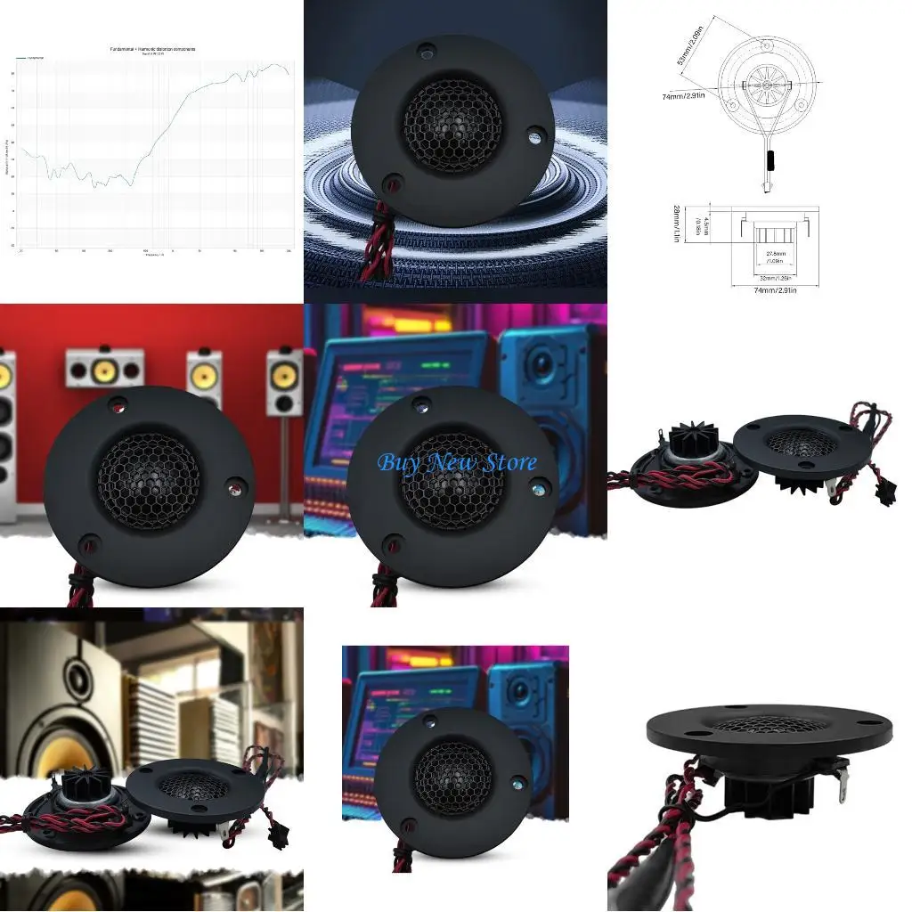 

20CE Tweeter Speaker 4Ohm 15W Sound Speaker Home Theater Woofer Loudspeaker