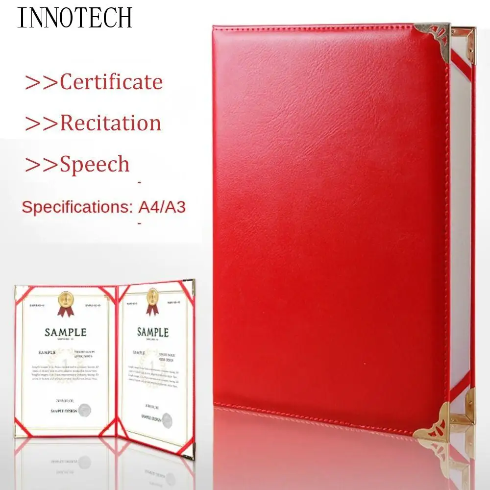 

Signing Contract A3 A4 Art Paper Hardcover Poetry Reading High-end File Paper Page Folder Thicken Hosted Speech