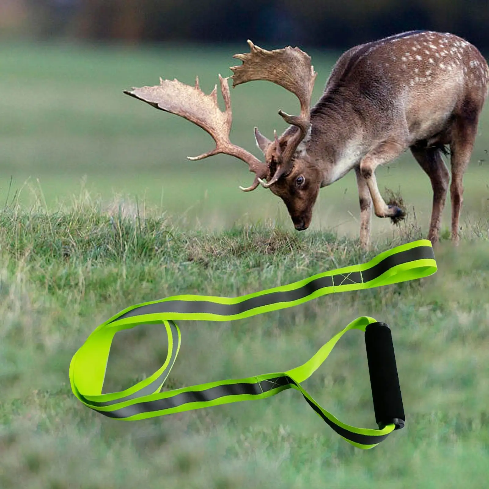 

59inch Deer Drag Harness Deer Drag Strap Hunting Accessories Reflective Strap Deer Puller for Animals Deer Hunters Farmer Elk