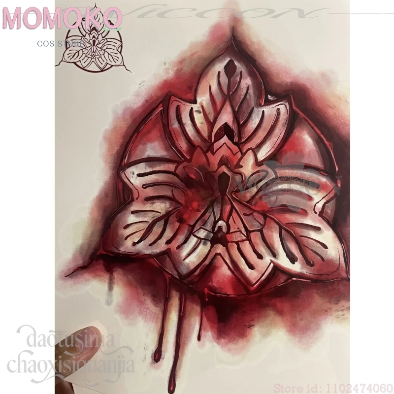 هالوين الرعب لعبة F تأثيري هينكو أنيمي وهمية وهمية الدم الوشم العلامة التجارية نمط 20 سنتيمتر X 22 سنتيمتر الدعائم MoMoKo كوس مخزن