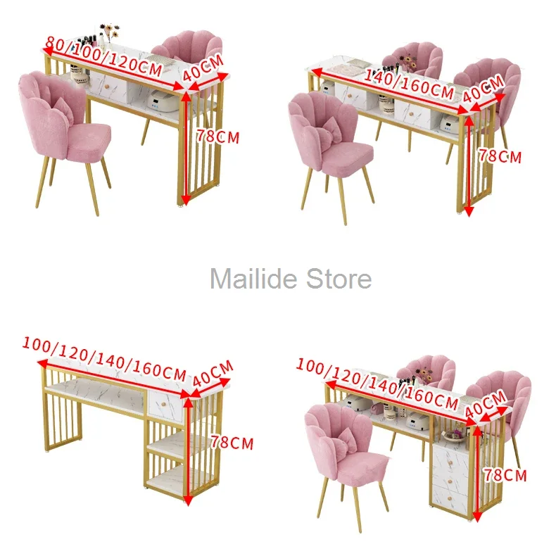 Nordic Manicure Tafel En Stoel Set Salon Meubels Moderne Minimalistische Enkele Dubbele Nagel Tafels Professionele Manicure Tafel U