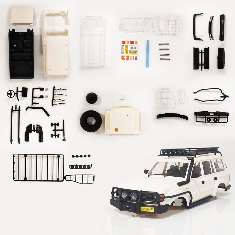 WPL C14 C24 C24-1 C54 Land Cruiser LC80 Body Shell 190mm Wheelbase 1/16 RC Car Upgrade Accessories