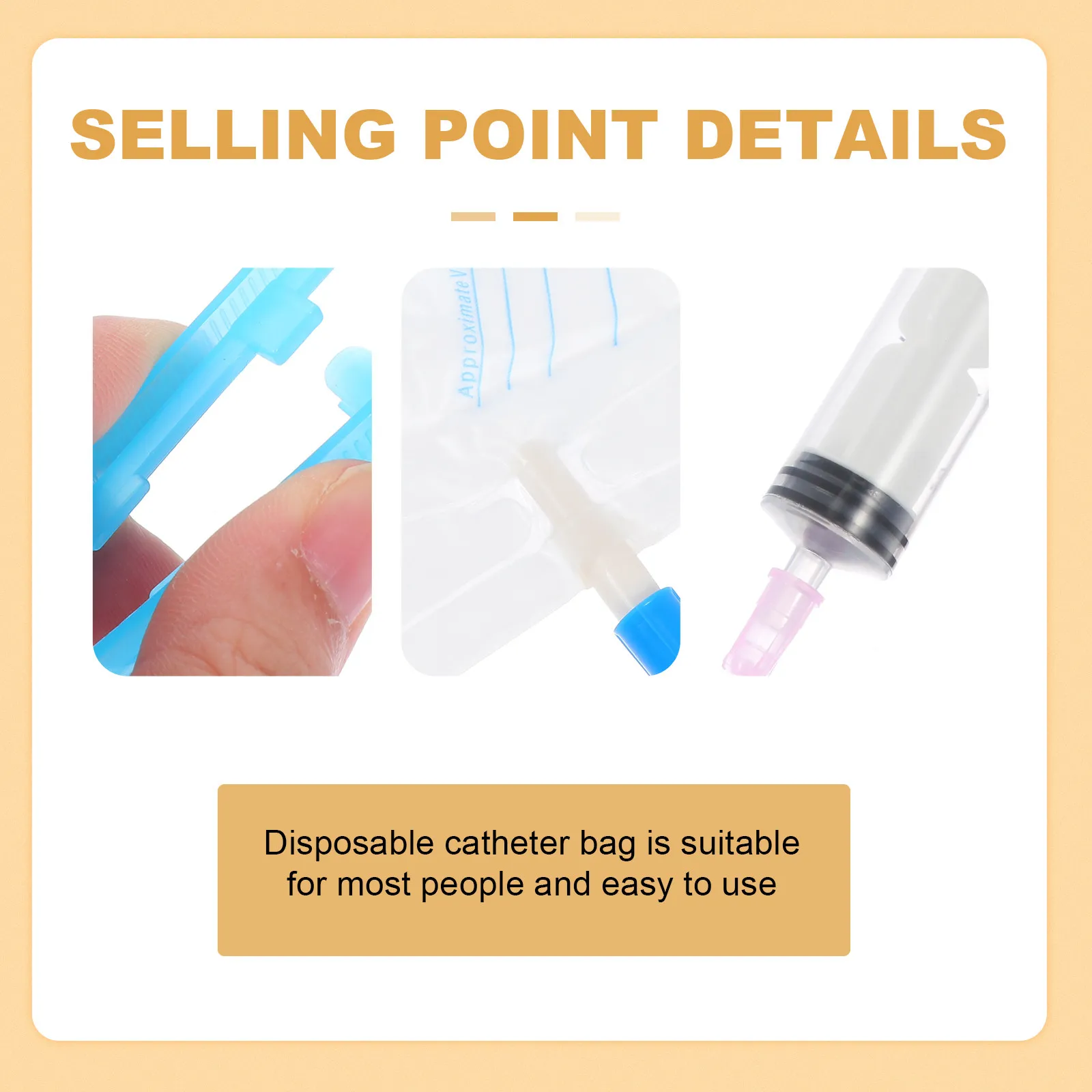 

1 Set Catheter Medical Bag High Quality Disposable Urethral Catheter Tray Comfortable Medical Equipment Suitable for Adults