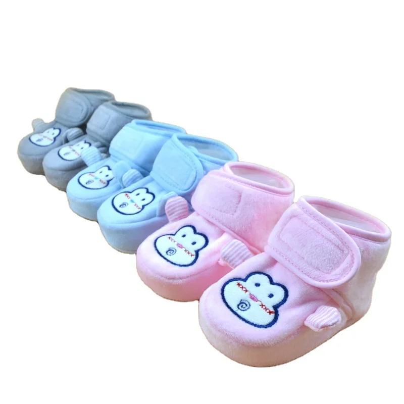 Baby Shoes For NewBorn Baby Boys Girls Stripe Toddler First Walkers Booties Cotton Comfort Soft Anti-slip Infant Warm Boots