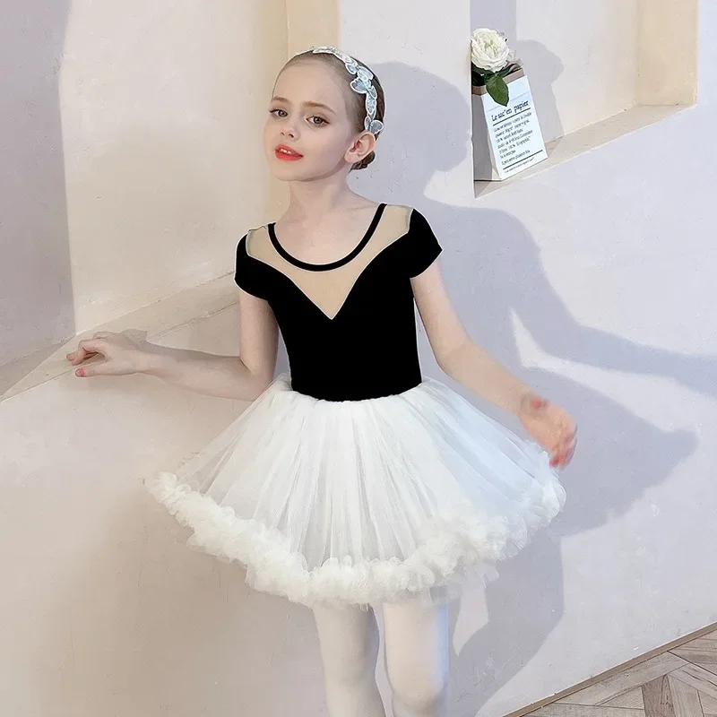 Children's Dance Costume, Autumn and Autumn Long Sleeved Gray Girls' Practice Outfit, Pure Cotton Open Label Chinese Dance Balle