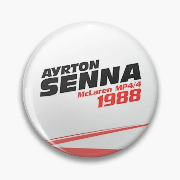 Senna Poster  Soft Button Pin Funny Creative Gift Fashion Badge Collar Metal Brooch Cartoon Lover Hat Clothes Lapel Pin Decor