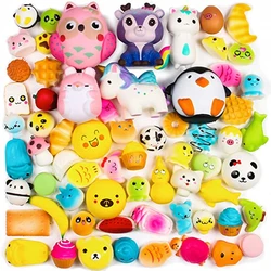 Random16Pcs Squeeze Toys Return Gift For Birthday Party Kawaii Soft Cream Scented Food And Animal Slow Rising Stress Relief Toy