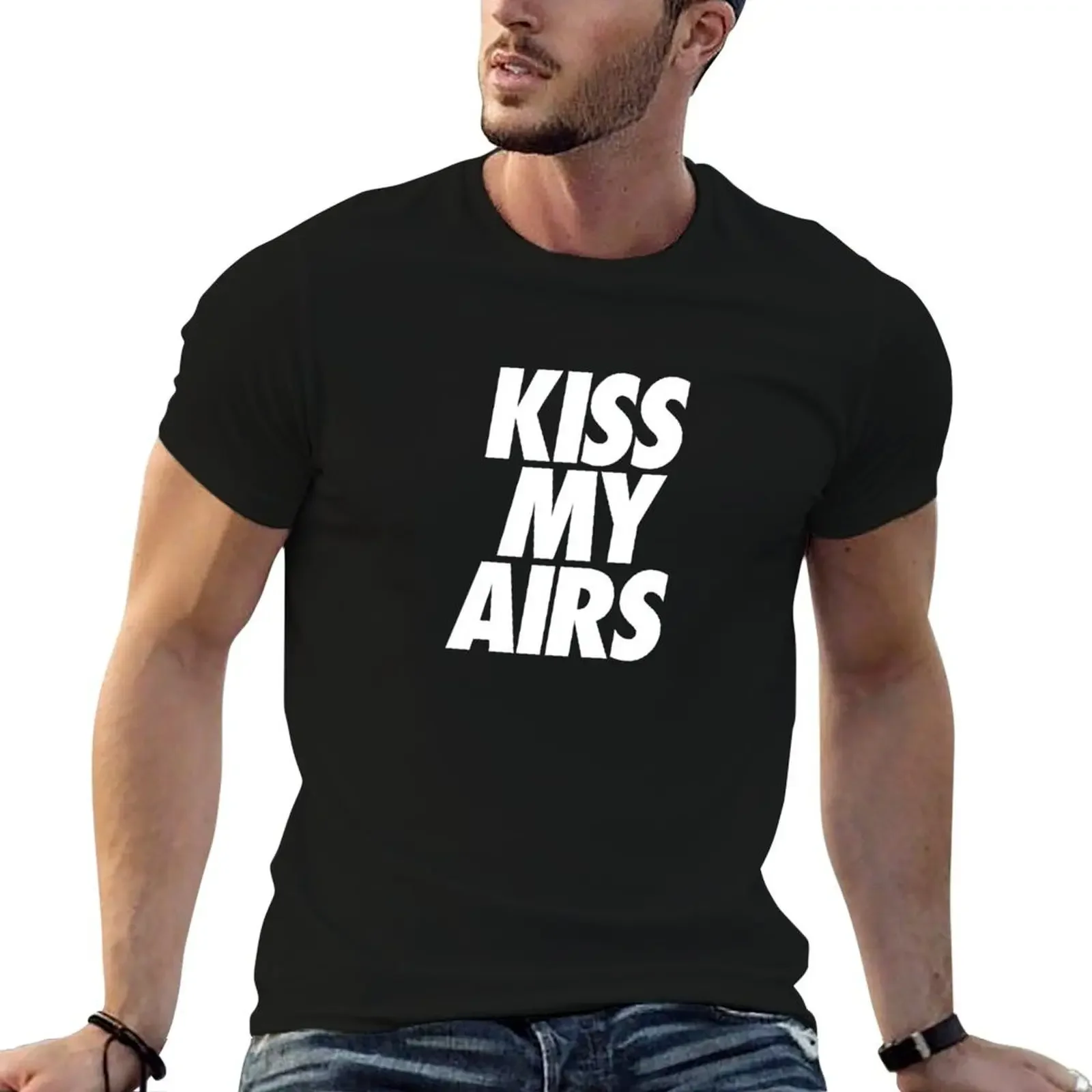 

Kiss My Airs BRED T-Shirt shirts graphic anime clothes man clothes mens tall t shirts