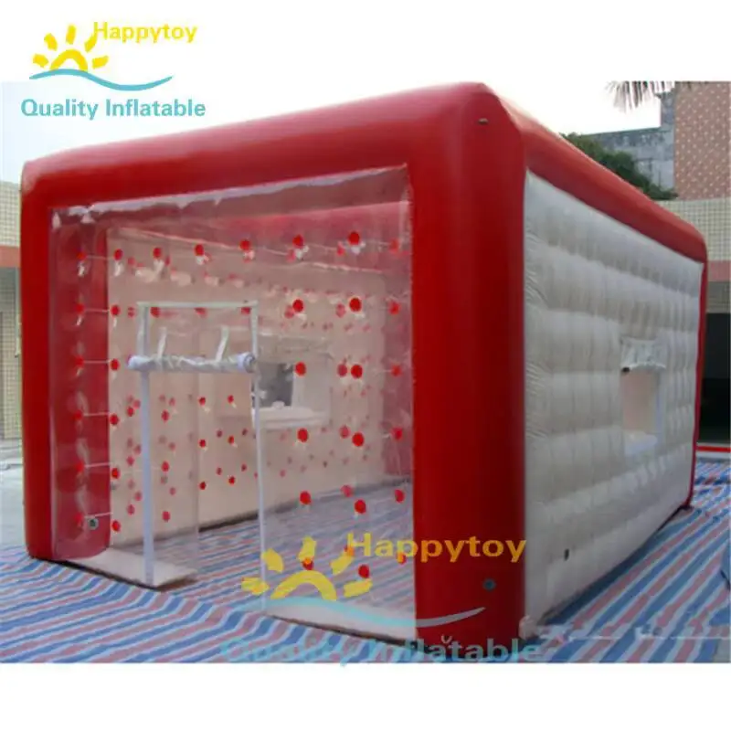 Tienda inflable de la cabina de burbujas del Pvc transparente del cubo
