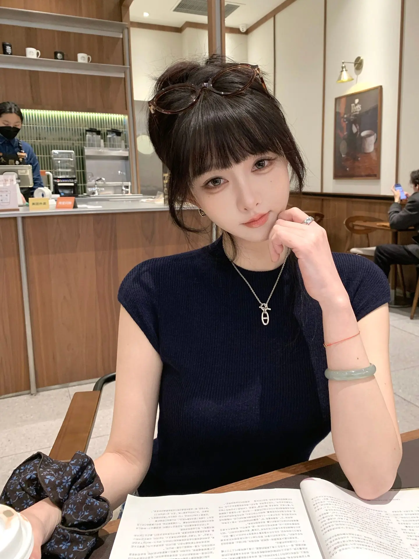 

Slim Fit Short Sleeve Knitted Top Women's Soft Blue Summer Fashion Korean Style Base Layer Shirt Breathable Ultra Soft Silk