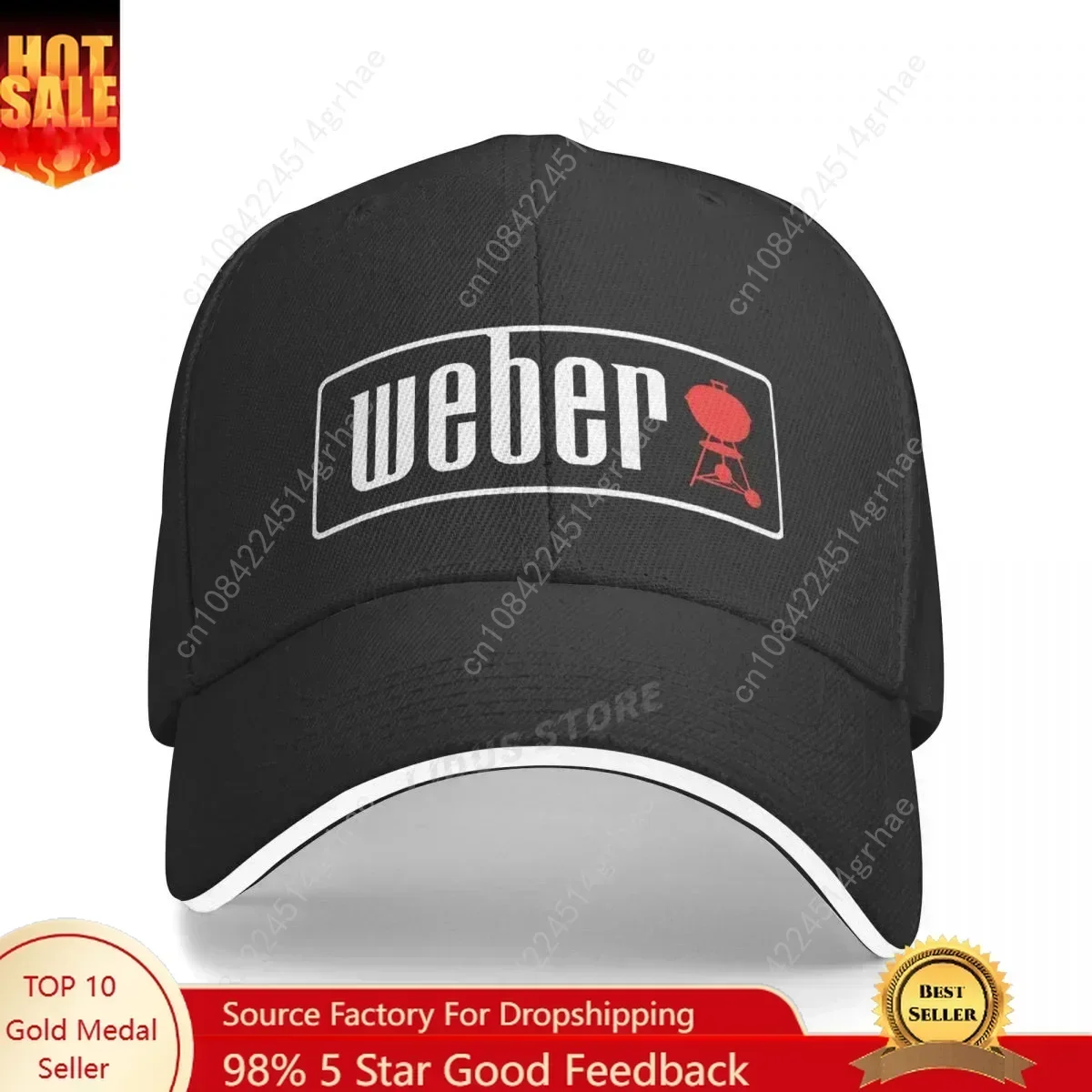New Summer Caps Casual Adjustable BBQ Outdoor Weber Baseball Cap Men Weber Hats