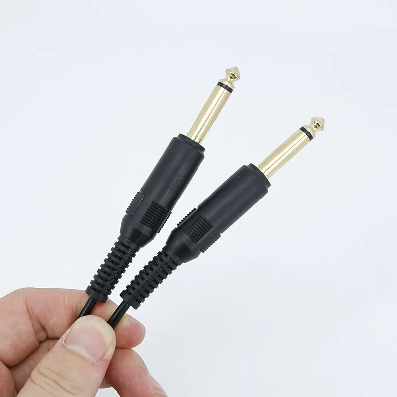 6.35mm 1/4 Guitar Cable Male to Male /TRS Balanced mono Audio Cable for Electric Guitar Bass Amp Mixer Speaker 1-5m A7