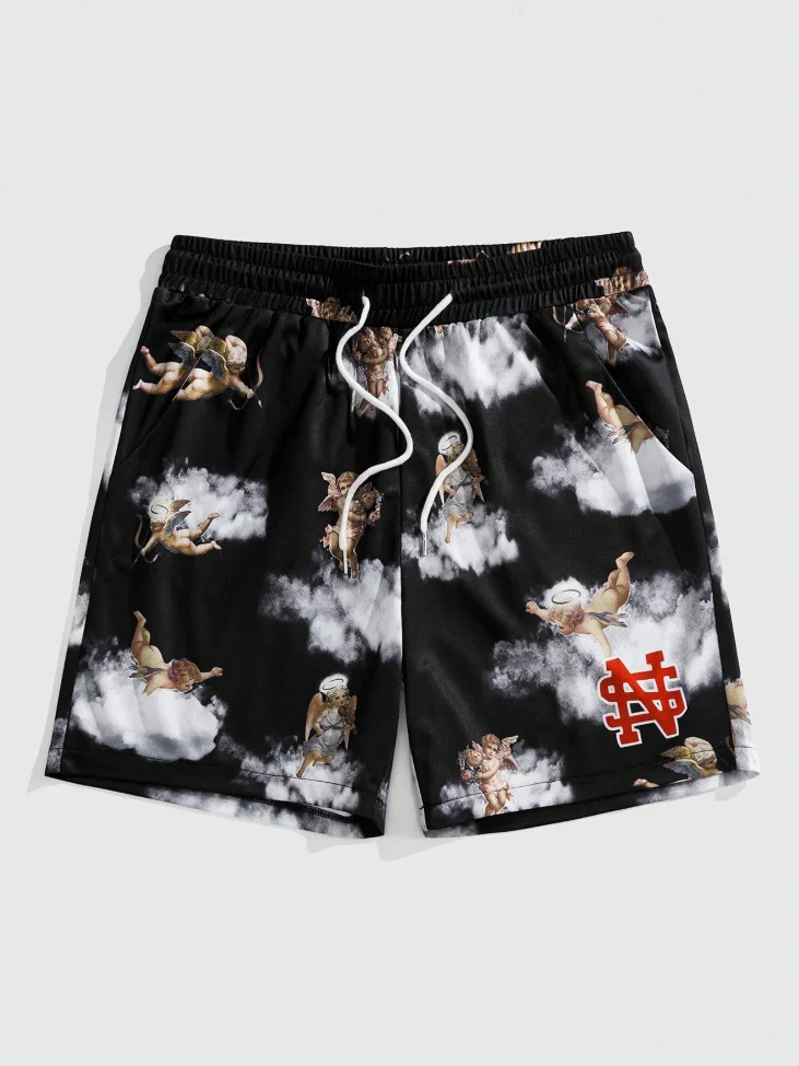 Summer Hot-selling 3D Printed Shorts Quick-drying Sweat-absorbing Sports Beach Vacation Shorts 2025 New Fashion Street Moto