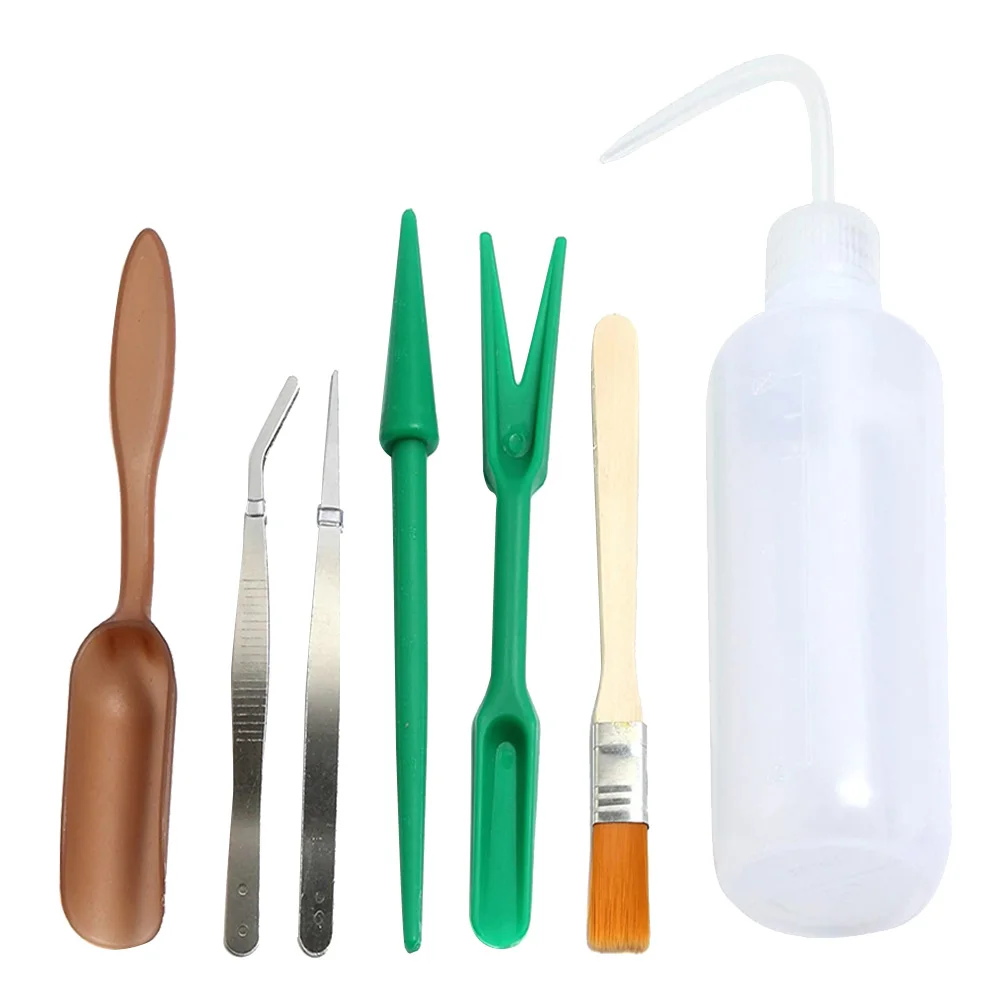 

7pcs Gardening Mini Shovel Plants Transplanting Tool Dispenser Balcony Tools Transplanting Tool Soil Loosener Gift