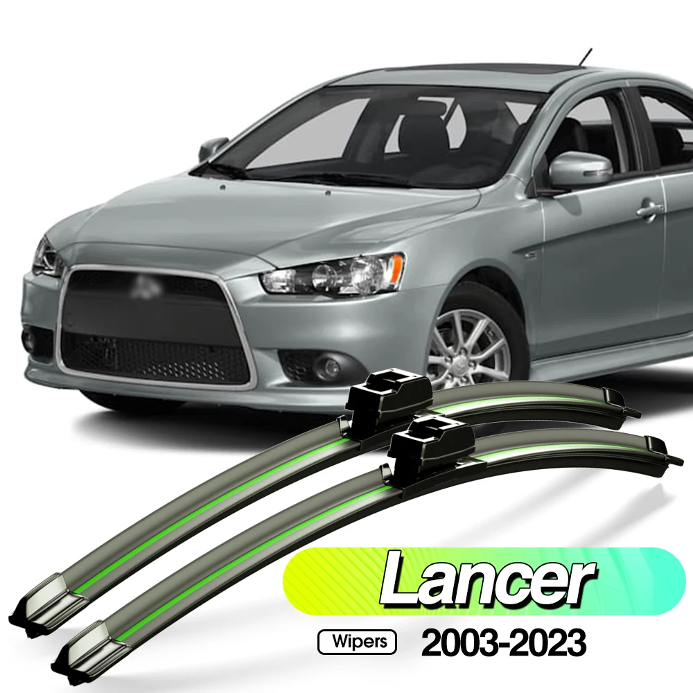 For Mitsubishi Lancer 7 8 9 2003-2023 2pcs Front Windshield Wiper Blades Windscreen Window Accessories 2004 2007 2016 2017 2020