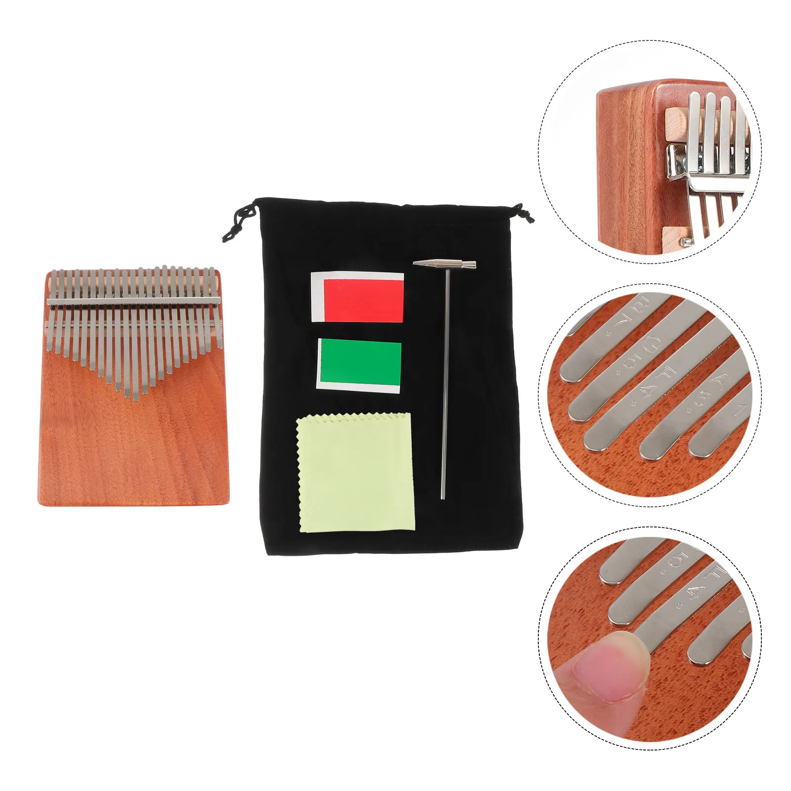 

Instruments Kalimba Thumb with Accessories Piano Outdoor Finger Portable Music Child