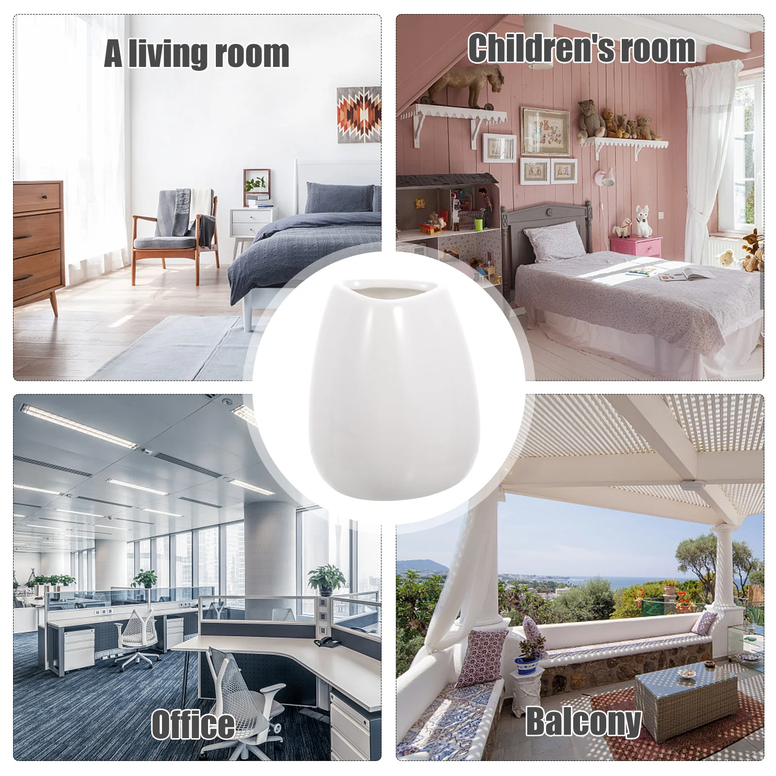 

1Pcs Fresh Flowers Container Ceramic Vase Chic Vase Decor for Room Desktop Artistic Flower Arrangement Vessel Compact Home