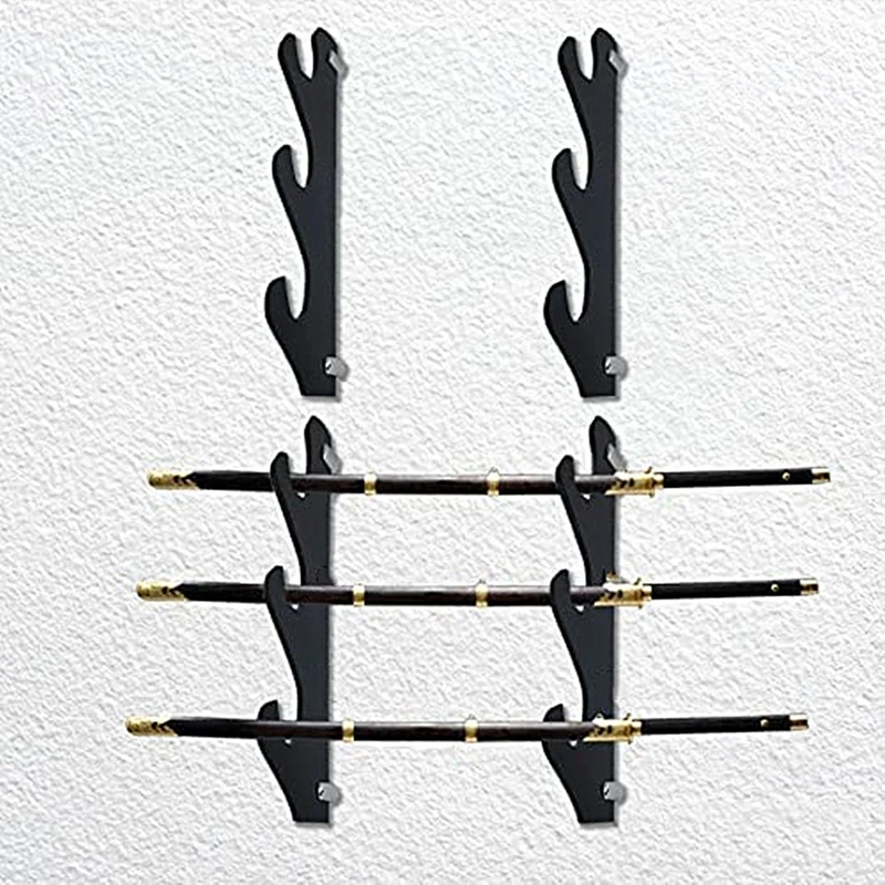 1 Pair Lightsaber Rack Display Stand Holder Shelf For Collection Sword Wall Bracket Knife Stand Space Saving Storage Racks