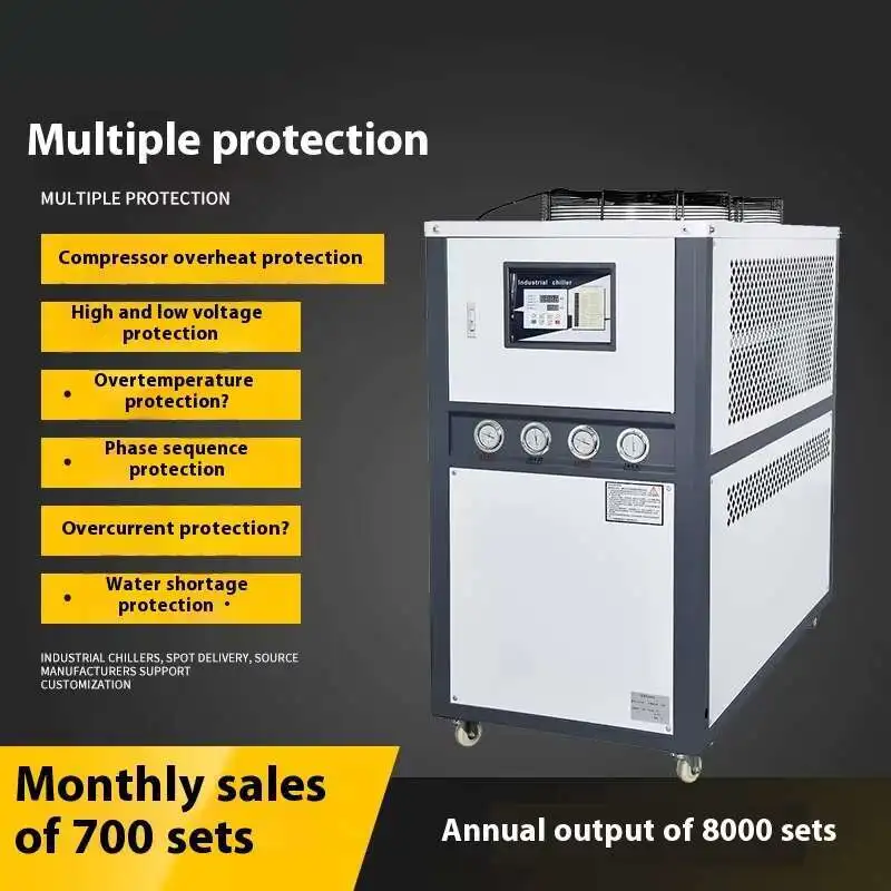 Industrial Refrigeration Electroplating Cycle Injection Molding Air-cooled Chiller Cold Blow Molding Mold Chiller Unit Chiller