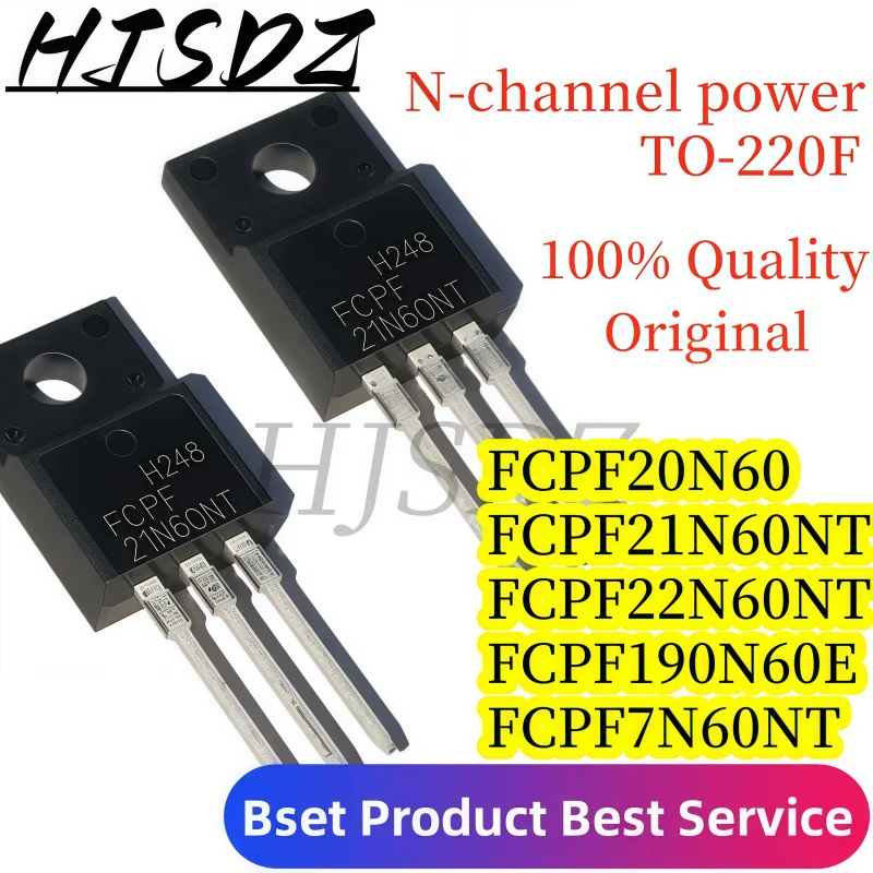 

10PCS nuevo FCPF FCPF20N60 20N60 FCPF22N60NT FCPF22N60 FCPF190N60E FCPF190N60 FCPF21N60NT FCPF21N60 FCPF7N60NT FCPF7N60 TO-220F