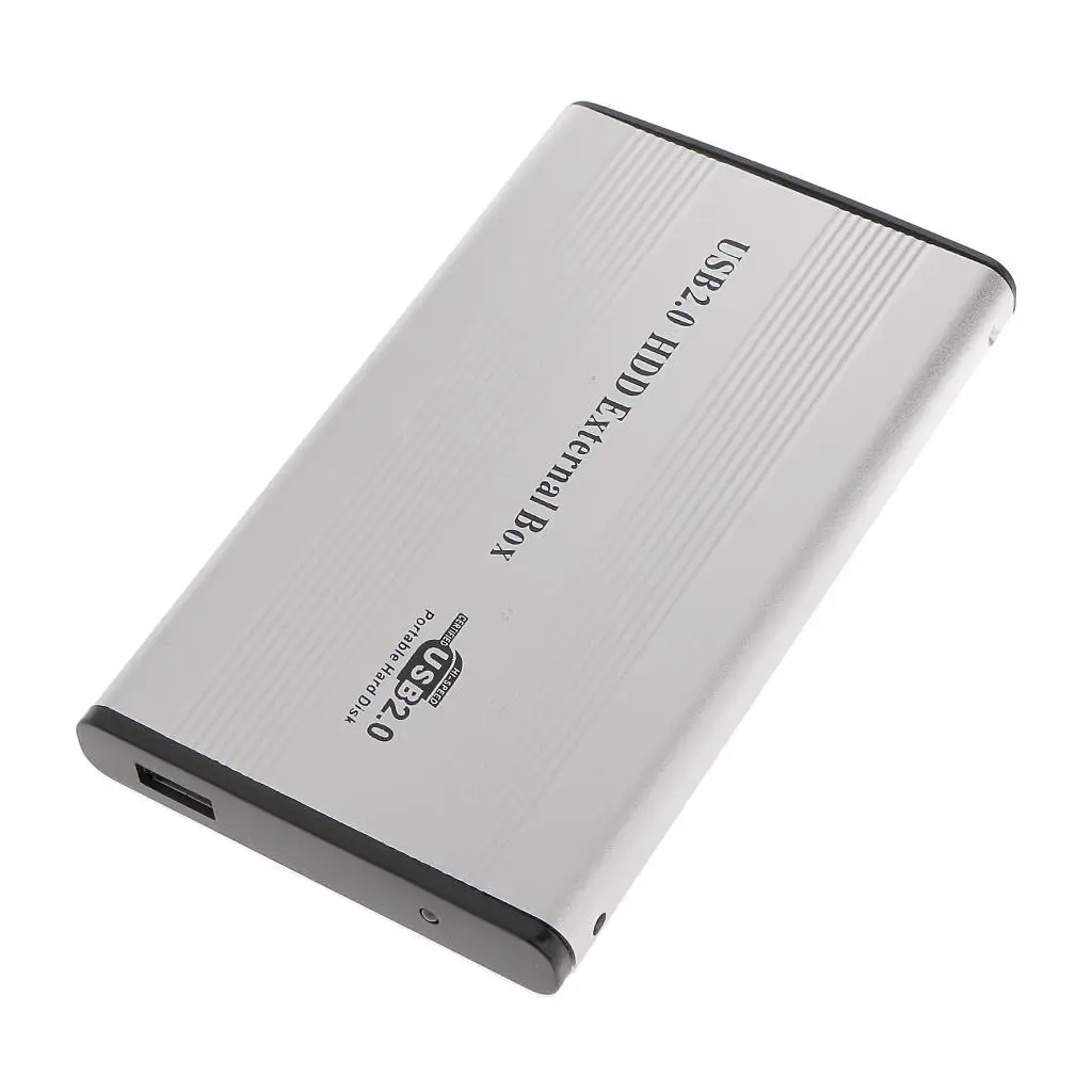Aluminum 2.5 Inch Hard Drive Enclosure High Speed HDD External Case USB Storage for Laptop PC 3