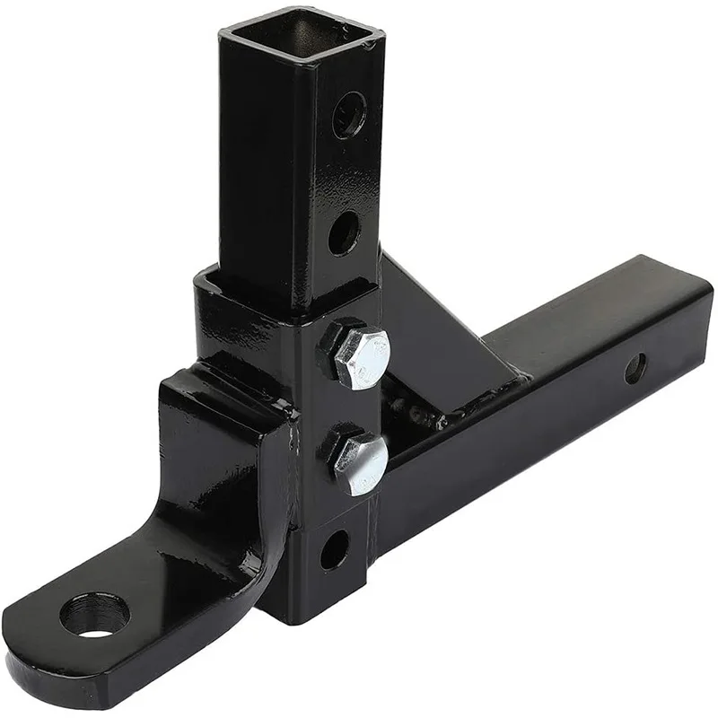 

10" Adjustable 4 Level Trailer Drop Hitch Ball Mount Tow for 2" Receiver Adjustable Trailer Arm Quick Connect Car Link Arm